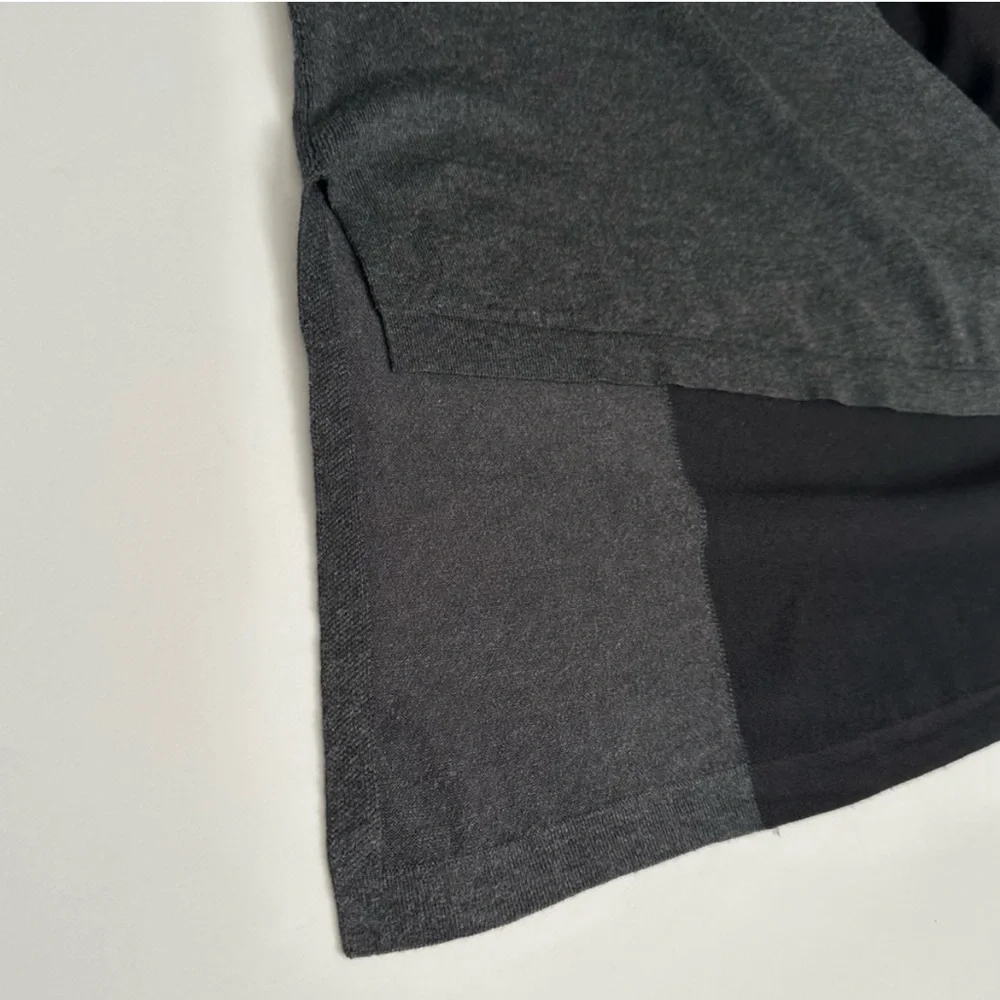 Eileen Fisher Asymmetrical V Neck Oversized Tunic Sweater